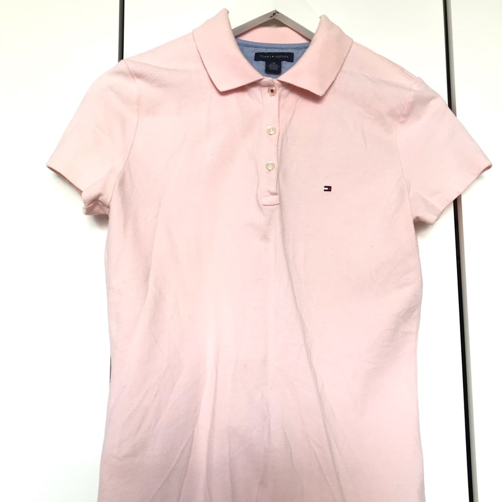 Tommy Hilfiger Pink Polo Shirt Size S
